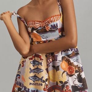 anthropologie Maeve Layered Bustier Romper